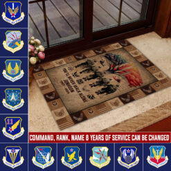 Air Force Command, E 8 Air Force First Sergeant - Doormat 60x90 Cm