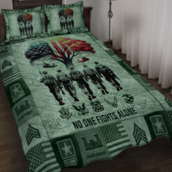 Army Branch, E 8 Army First Sergeant - Quilt Bed Set - King