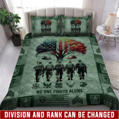 Army Division, I Walked The Walk - Quilt Bed Set - Full