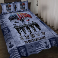 Navy Rating, E 2 Blue - Quilt Bed Set - King