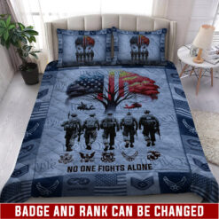 Air Force Badge, Served With Pride - Quilt Bed Set - Full