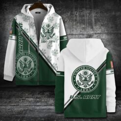 US Army, American By Birth, Veteran By Choice - Zip Hoodie