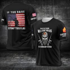 US Marine Corps, Land Of The Free, Because Of The Brave - T-Shirt