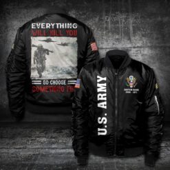 US Army, Honor, Duty, Service - Bomber Jacket