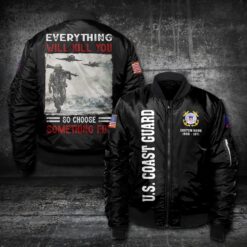 US Coast Guard, Land Of The Free, Because Of The Brave - Bomber Jacket