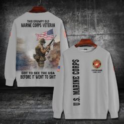 US Marine Corps, Proud Veteran - Sweatshirt