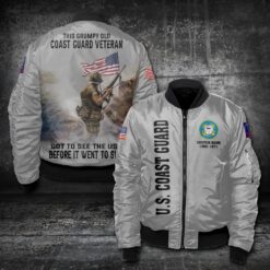 US Coast Guard, E 2 White - Bomber Jacket