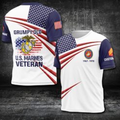 US Marine Corps, Proud Veteran - T-Shirt