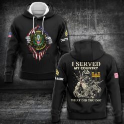 Army Branch, Honoring All Who Served - Hoodie
