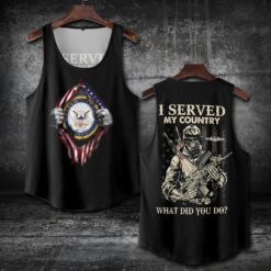 Navy Badge, Honor - Courage - Commitment - Tank-Top