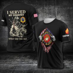 Marine Battalion, E 6 Marines Staff Sergeant - T-Shirt