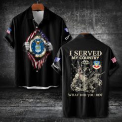 Air Force Command, I Walked The Walk - Short Sleeve Button Shirt