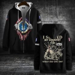 Air Force Badge, Thank a Veteran - Zip Hoodie