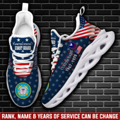 US Coast Guard, Duty, Honor, Country - Max Soul Shoes