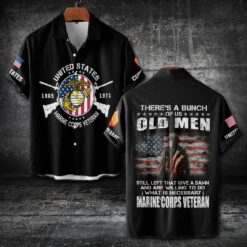 US Marine Corps, Freedom Isn't Free - Short Sleeve Button Shirt