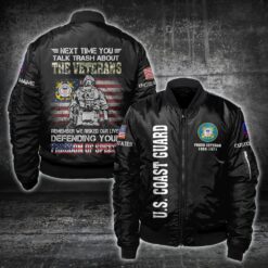 US Coast Guard, Honoring All Who Served - Bomber Jacket