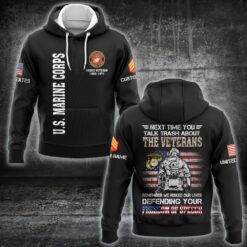 US Marine Corps, Land Of The Free, Because Of The Brave - Hoodie