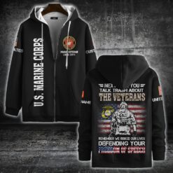 US Marine Corps, Honoring All Who Served - Zip Hoodie