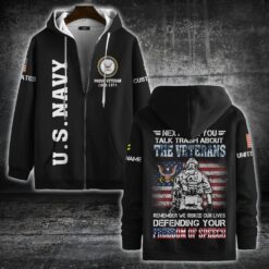 US Navy, Honor The Fallen - Zip Hoodie