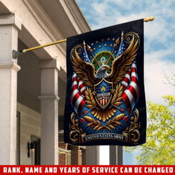 US Army, E 8 Army First Sergeant - House Flag