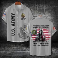 US Army, Honor The Fallen - Short Sleeve Button Shirt