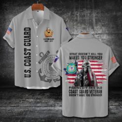 US Coast Guard, Remember - Honor - Respect - Short Sleeve Button Shirt