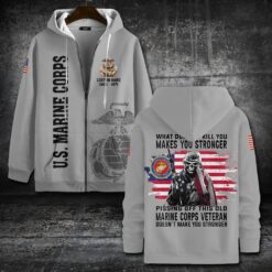 US Marine Corps, No One Gets Left Behind - Zip Hoodie