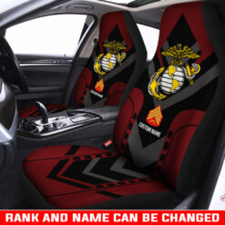 US Marine Corps, E 4 Gold - Car Seat Covers
