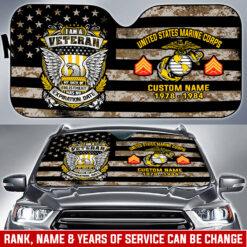 US Marine Corps, All Gave Some, Some Gave All - Car Sun Shade