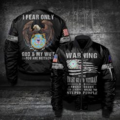 US Coast Guard, No One Gets Left Behind - Bomber Jacket