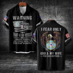 US Coast Guard, Once A Coastie, Always A Coastie - Short Sleeve Button Shirt