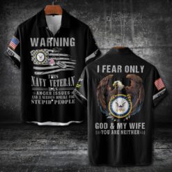 US Navy, E 6 Gold - Short Sleeve Button Shirt