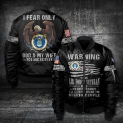 US Air Force , No One Fights Alone - Bomber Jacket