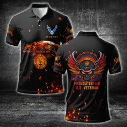 US Air Force , E 8 Air Force Senior Master Sergeant - Polo Shirt