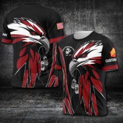 US Marine Corps, Land Of The Free, Because Of The Brave - T-Shirt