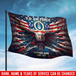 US Air Force , Land Of The Free, Because Of The Brave - Flying Flag 3×5 Feet(90×150 Cm)