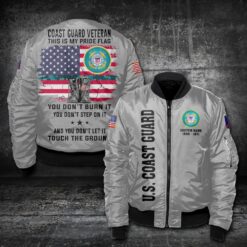 US Coast Guard, No One Fights Alone - Bomber Jacket