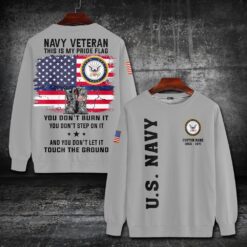 US Navy, Proud Veteran - Sweatshirt