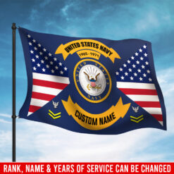 US Navy, E 7 Red - Flying Flag 3×5 Feet(90×150 Cm)