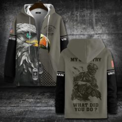 US Army, E 7 Army Master Specialist - Zip Hoodie