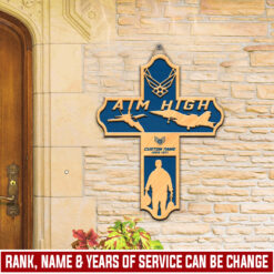 US Air Force, O 5 Air Force Lieutenant Colonel - 2 Layers Wooden Sign 8x8in