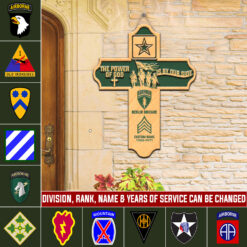 Army Division, Once A Soldier, Always A Soldier - 2 Layers Wooden Sign 8x8in