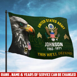 US Army, Defender of Freedom - Flying Flag 3×5 Feet(90×150 Cm)