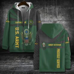 US Army, E 8 Army Master Sergeant - Zip Hoodie