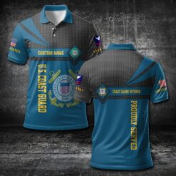 US Coast Guard, E 3 Red - Polo Shirt