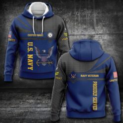 US Navy, E 6 Red - Hoodie