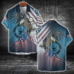 US Navy, E 3 Blue - Short Sleeve Button Shirt