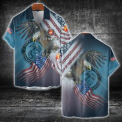 US Marine Corps, Freedom Isn't Free - Short Sleeve Button Shirt