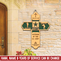 US Army, Honor The Fallen - 2 Layers Wooden Sign 8x8in