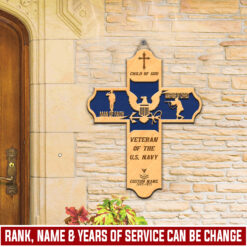 US Navy, Lest We Forget - 2 Layers Wooden Sign 8x8in